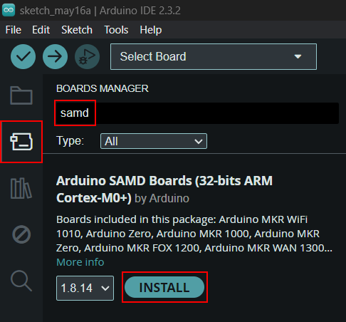 Arduino Boards Manager