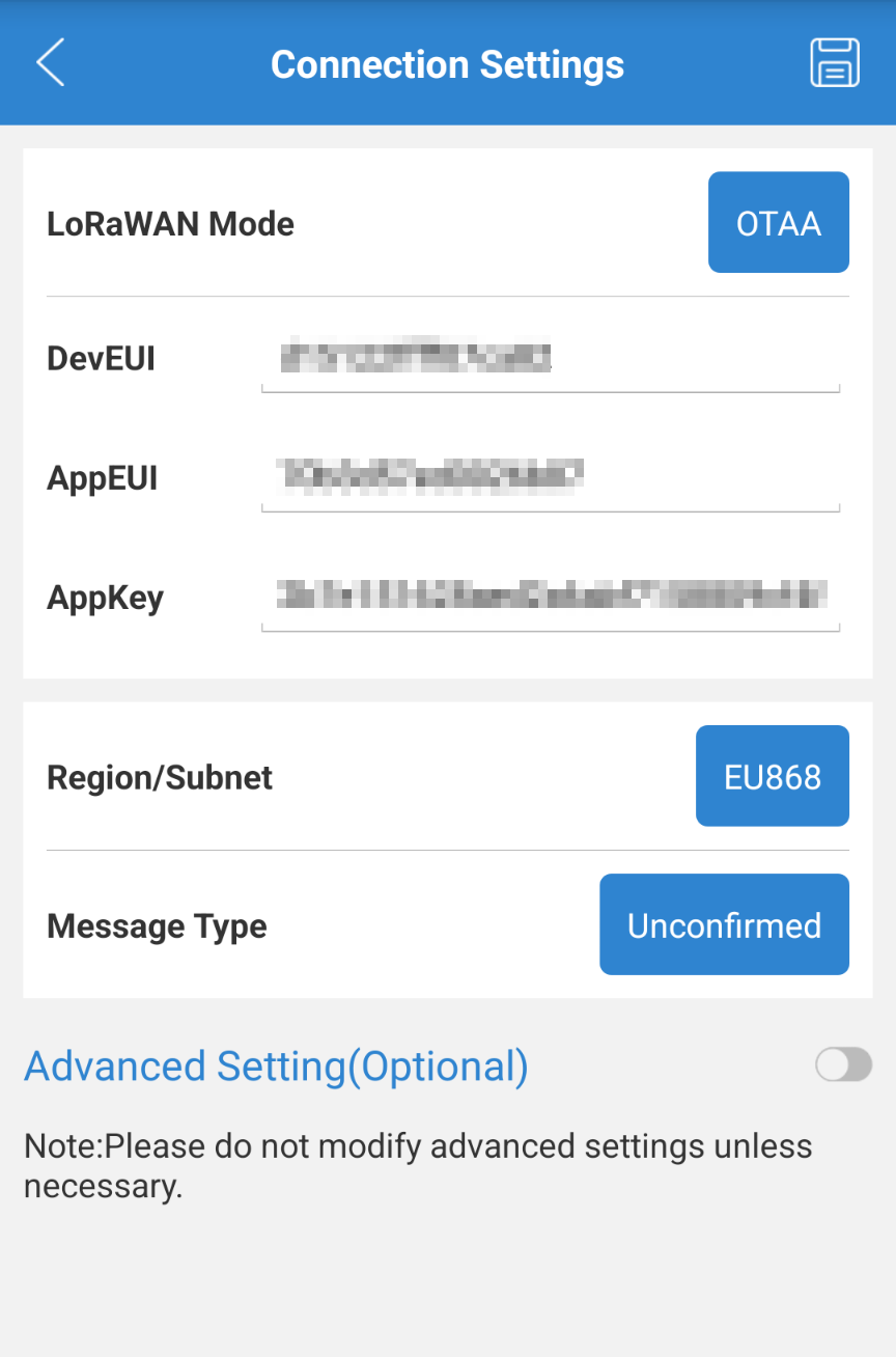 Provisioning information inside app