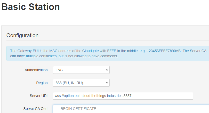 Choose Authentication Field