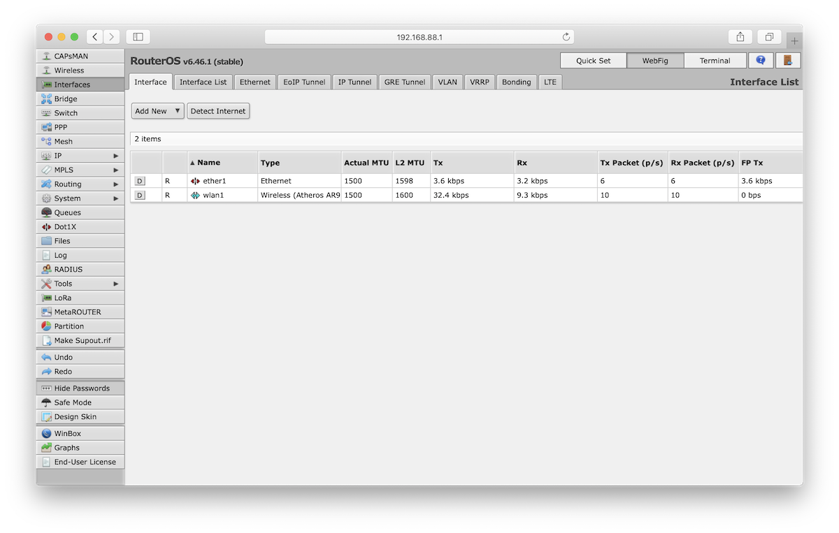 MikroTik portal