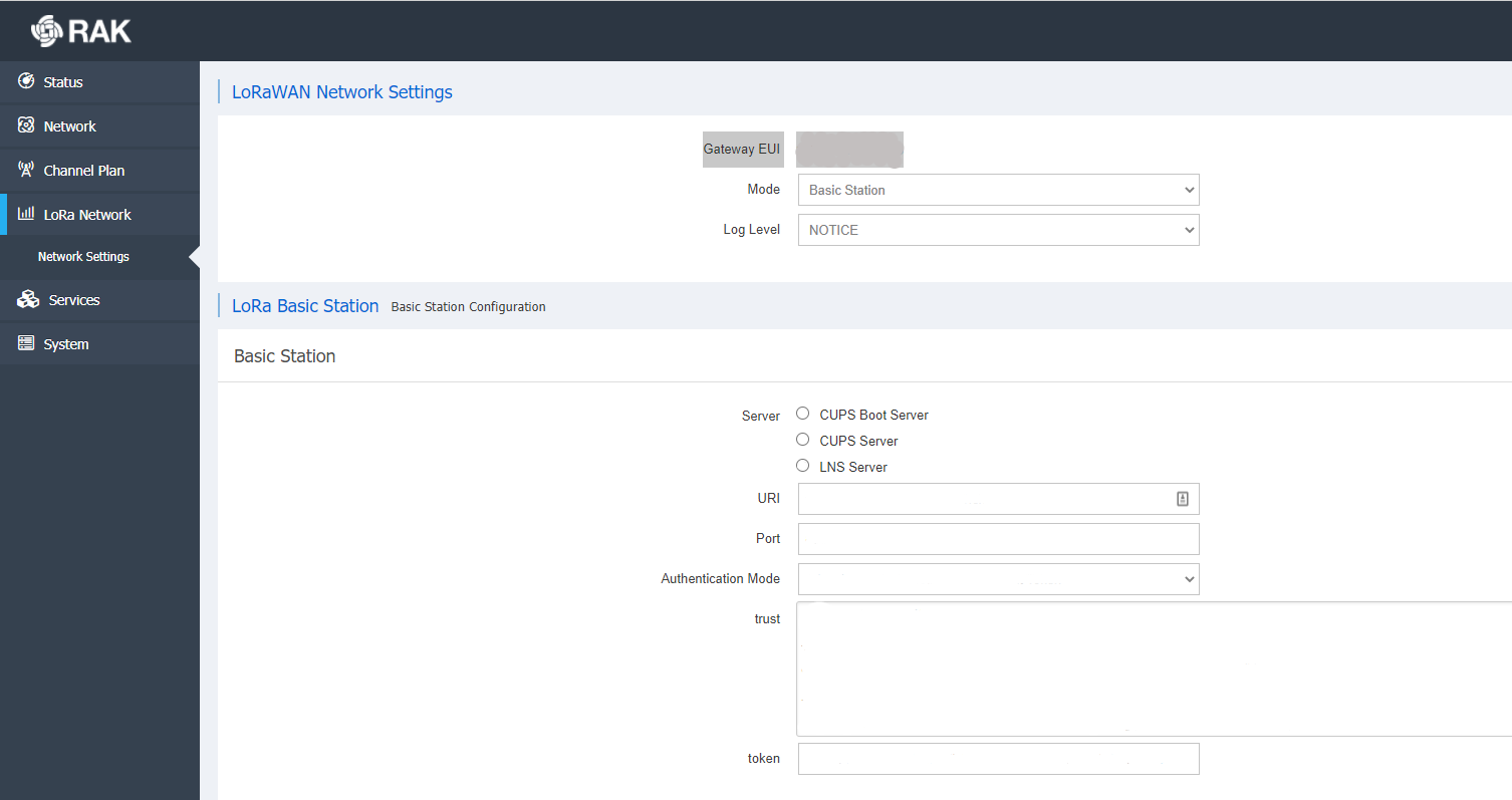 Configuring CUPS and LNS