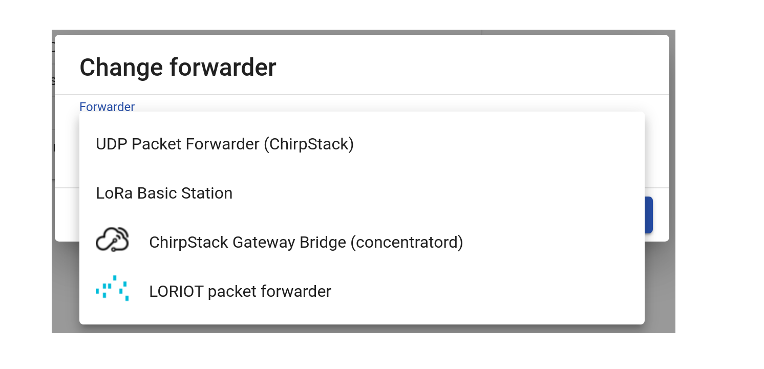 Wifx L1 LoRa forwarder selection