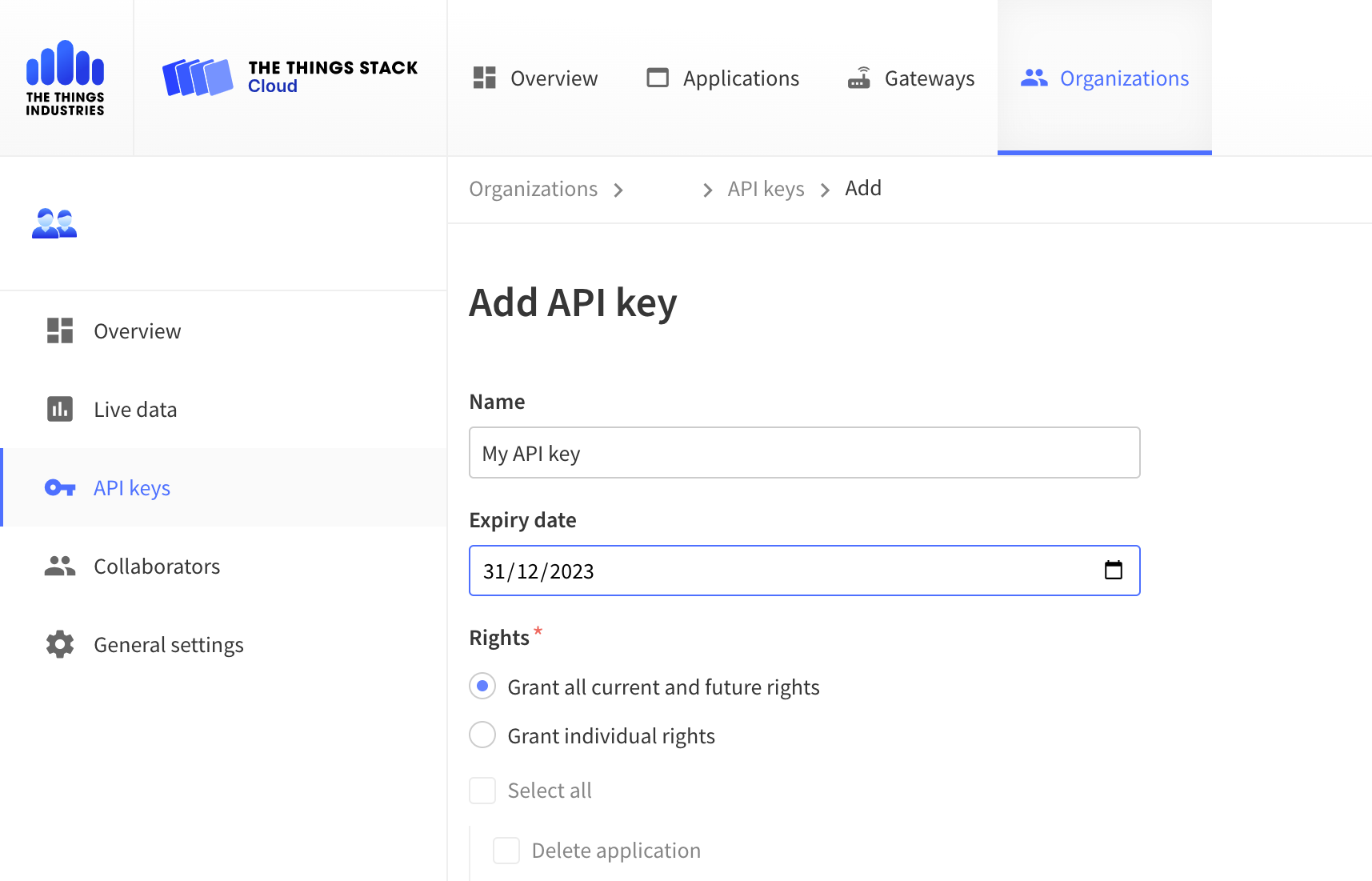 Creating TTS API Key